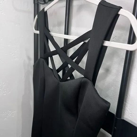 Guess sleeveless scuba dress black size 8 - Picture 5 of 16